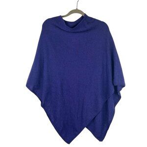 Beryll Women's One Size 100% Cashmere Purple Poncho Cape